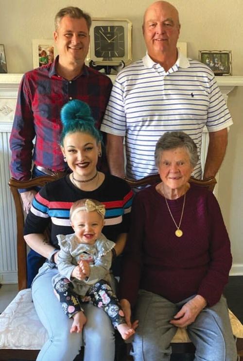 Five generations of Reids gather