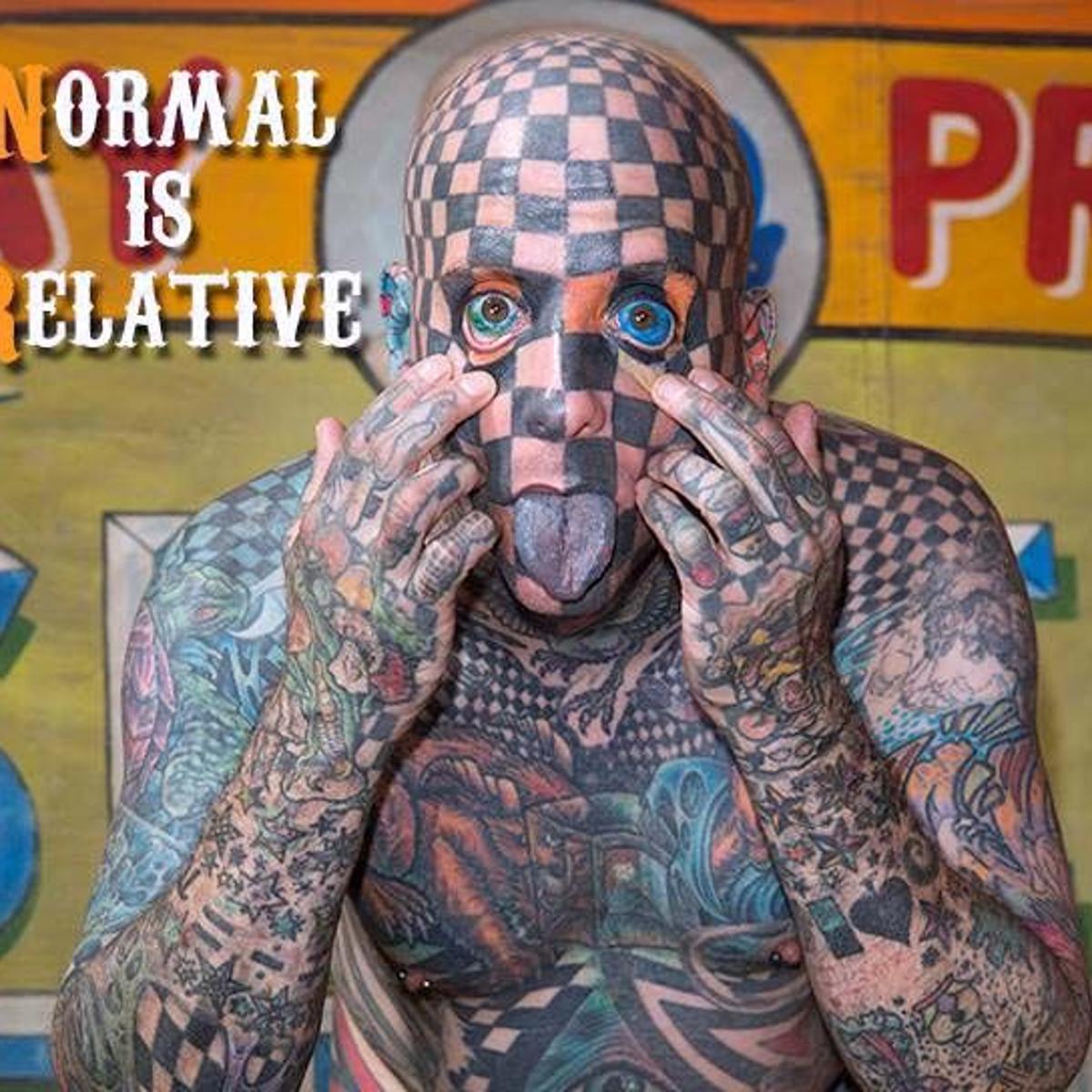 Most Checkered' man visits Long Beach Red Dog Tattoo adds one more to Matt  Gone's tattoo collection | Coastal Life 