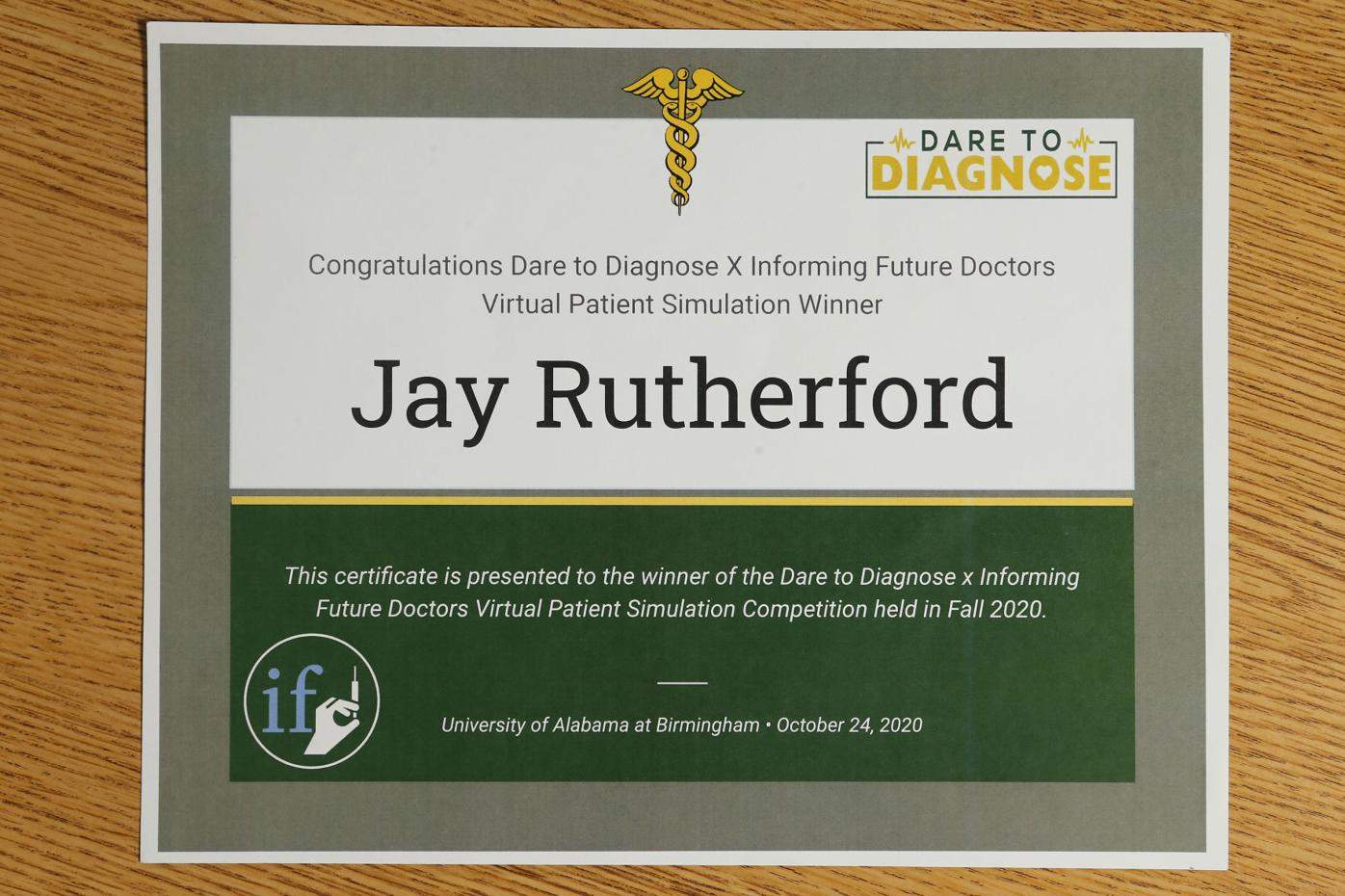 Mooreville High student Jay Rutherford wins Dare to Diagnose medical ...