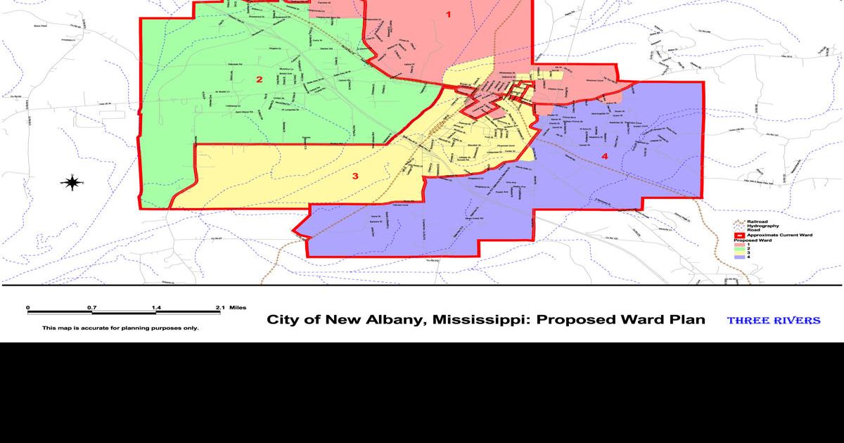 Tupelo Ms Ward Map City Submits New Ward Proposal | News | Djournal.com