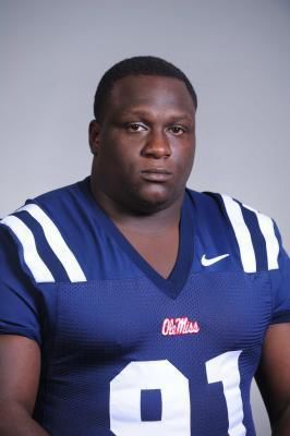 Sept. 18, 2010 - Oxford, Mississippi, United States of America - Ole Miss  DT Jerrell Powe (57) during