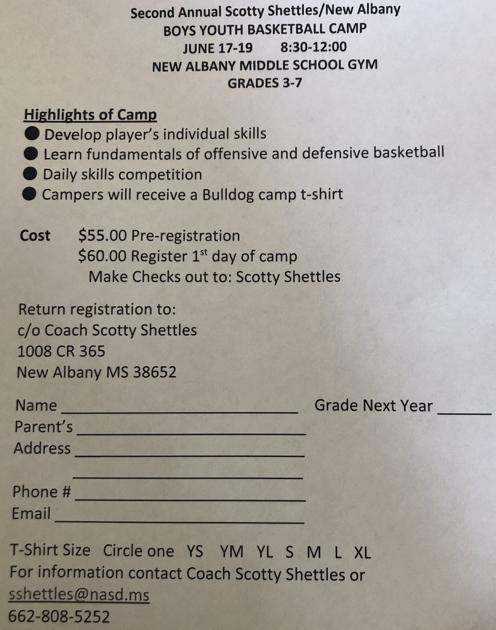 Scotty Shettles New Albany Boys Youth Basketball Camp New Albany