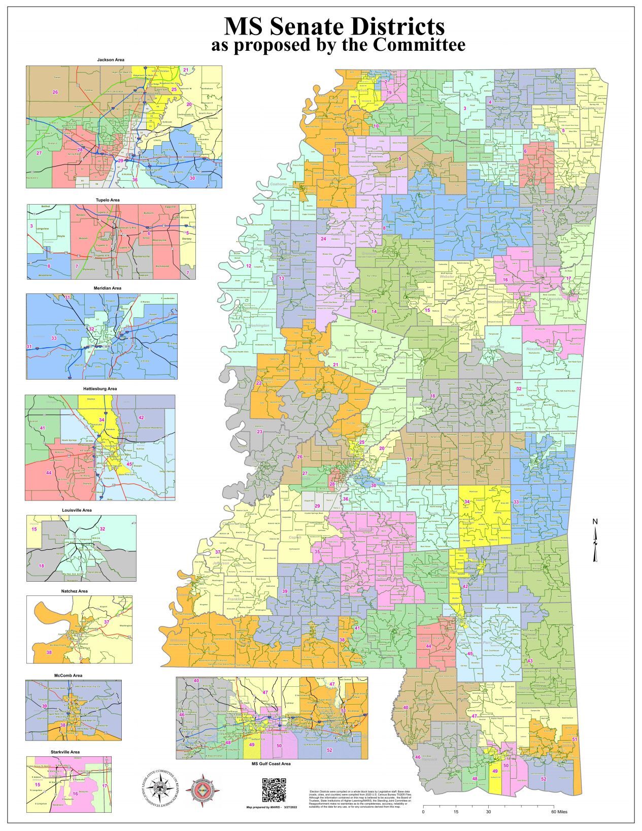 Two north MS House districts removed in newly proposed legislative map