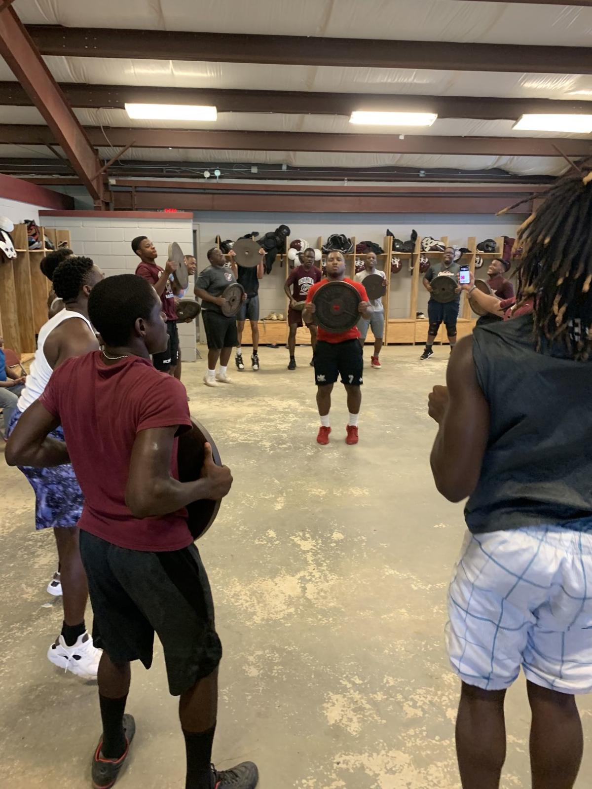 Okolona Chieftains football players working hard as season nears Chickasaw