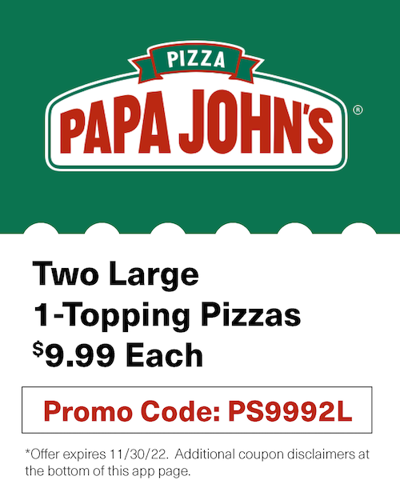 APP COUPON_Papa Johns-Promo Code 3.png | | djournal.com