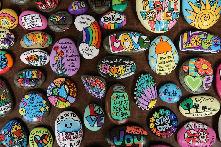 Sentimental Painted Rocks Painted rocks offer positive messages and bit of joy | Culture ...