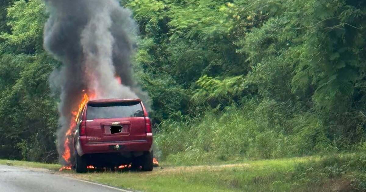 No injuries after fire destroyed vehicle