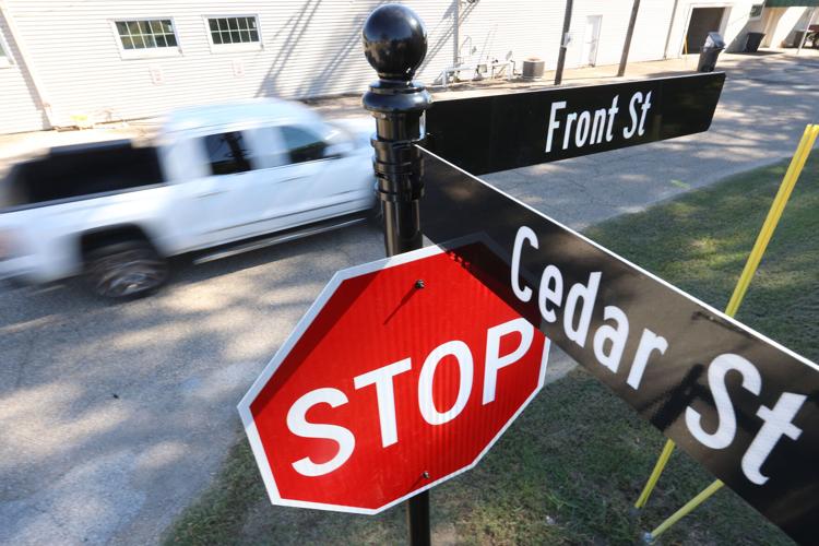 The city of Saltillo is replacing its suite of aging street signs ...