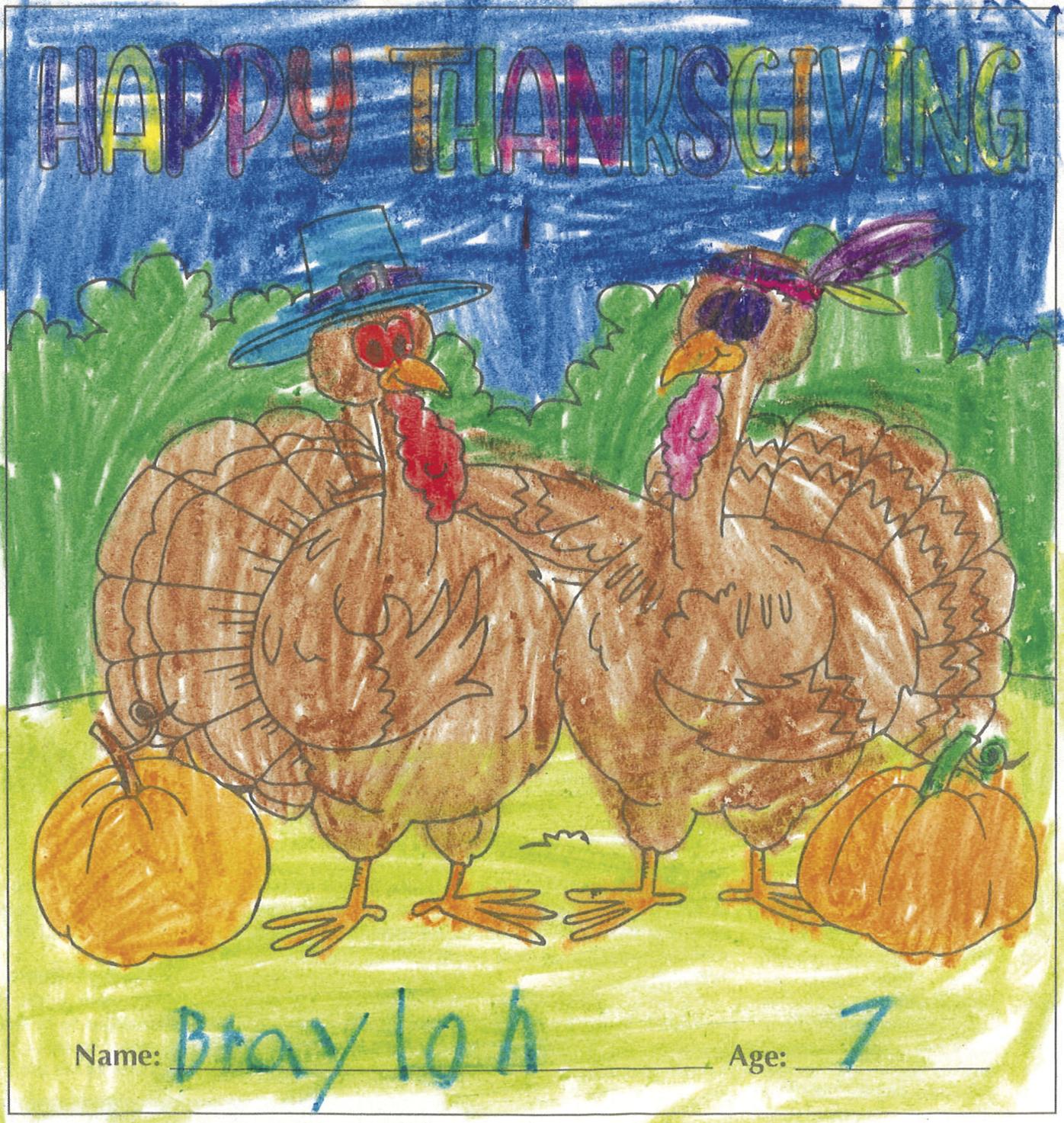 Lil's Turkey Coloring Contest 2020 | Pontotoc Progress ...