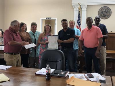 Supervisors Presented Scholarship To Area Senior Discuss Icc