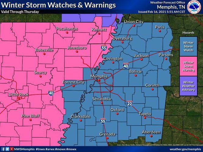 Winter Storm Warning issued for parts of Northeast Mississippi area ...