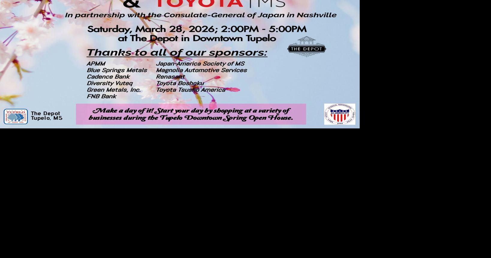 Cherry Blossom Festival returns to Tupelo March 28 at The Depot