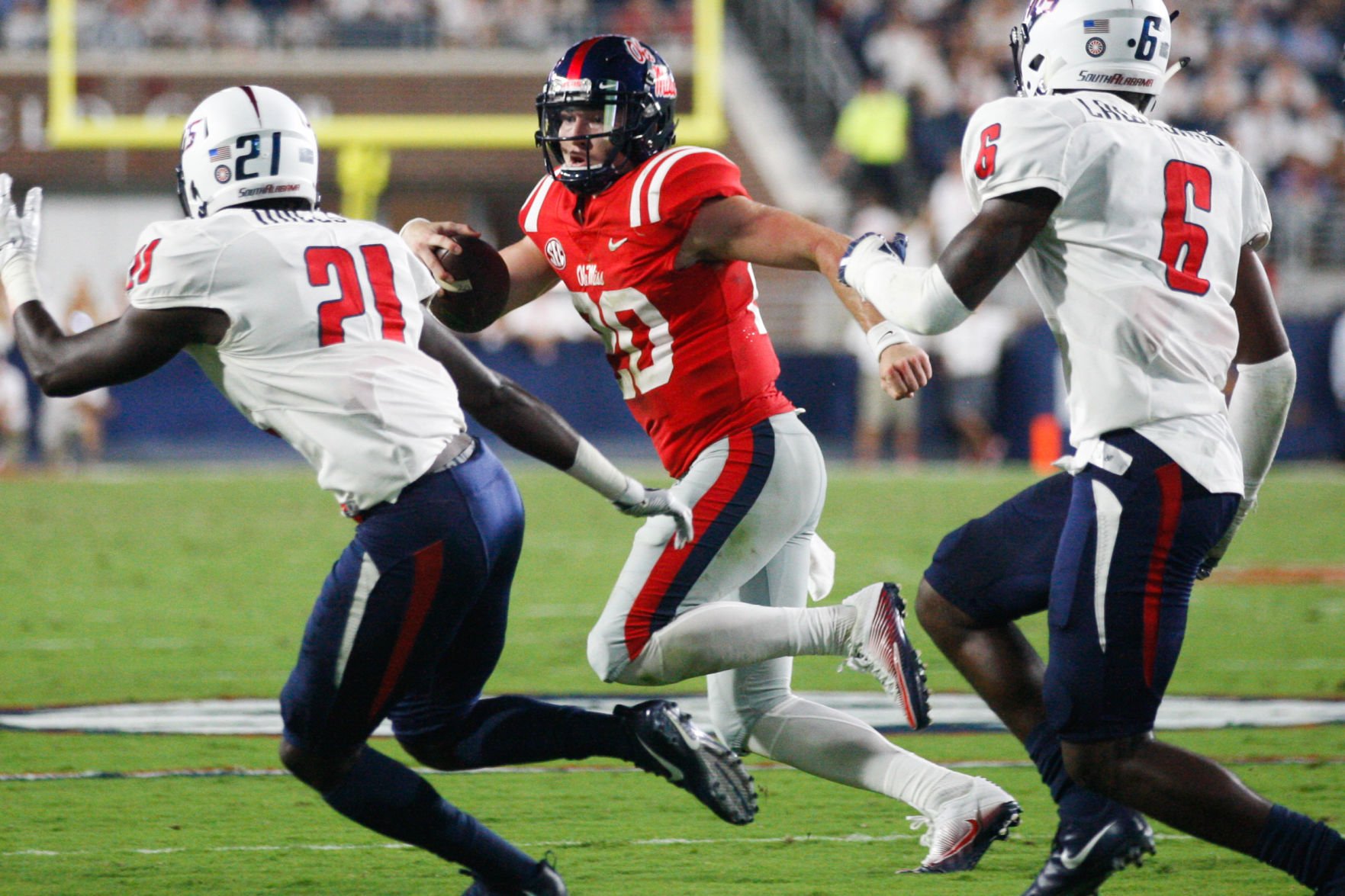 WR AJ Brown sets Ole Miss record against South Alabama