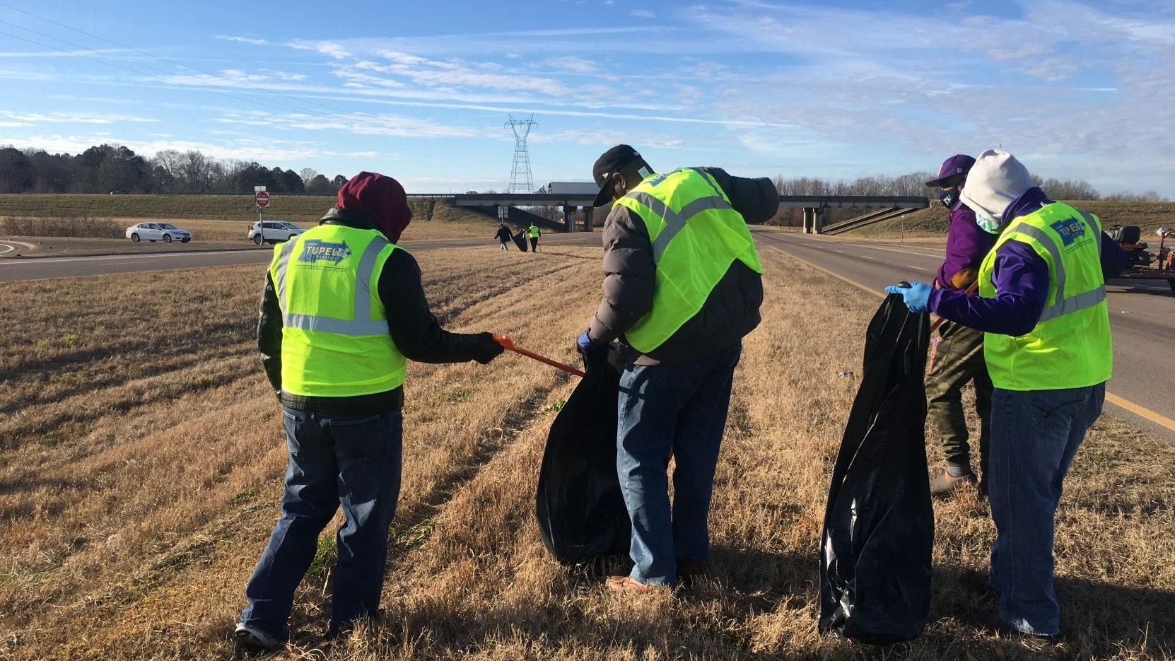 Local fraternity chapter challenges others with community cleanup - Vimarsana News