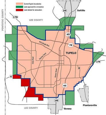 Tupelo Zip Code Map Annexation Coming Soon For Tupelo | News | Djournal.com