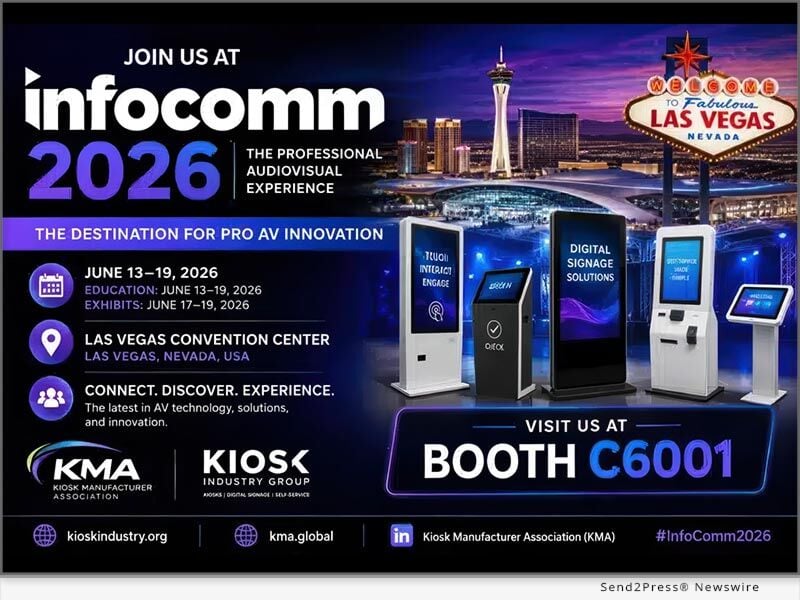 Kiosk Manufacturer Association Announces InfoComm 2026 Presence