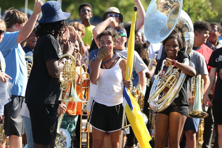 Tupelo High School band students surprised with new trailer wraps