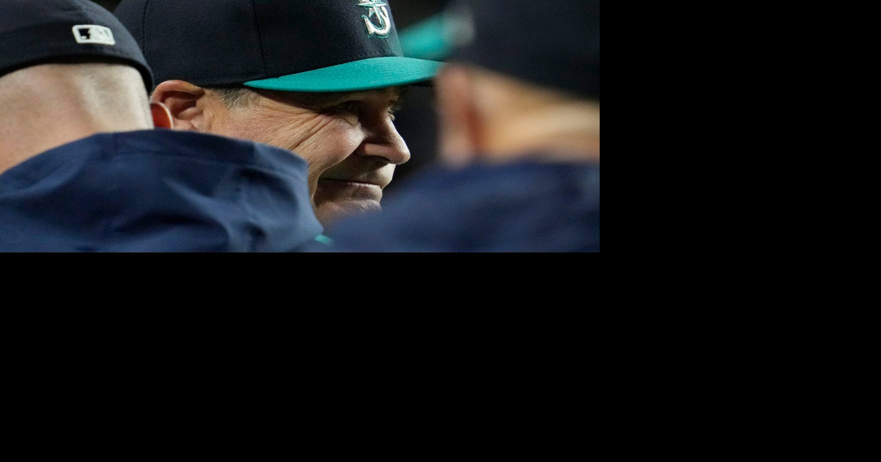 Seattle Mariners second baseman Kolten Wong tags out Chicago Cubs' Nick  Madrigal during the sixth inning of a baseball game in Chicago, Tuesday,  April 11, 2023. (AP Photo/Nam Y. Huh Stock Photo 