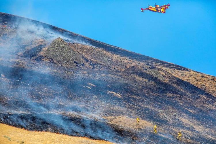 Blaze takes off near Steptoe Canyon, Local