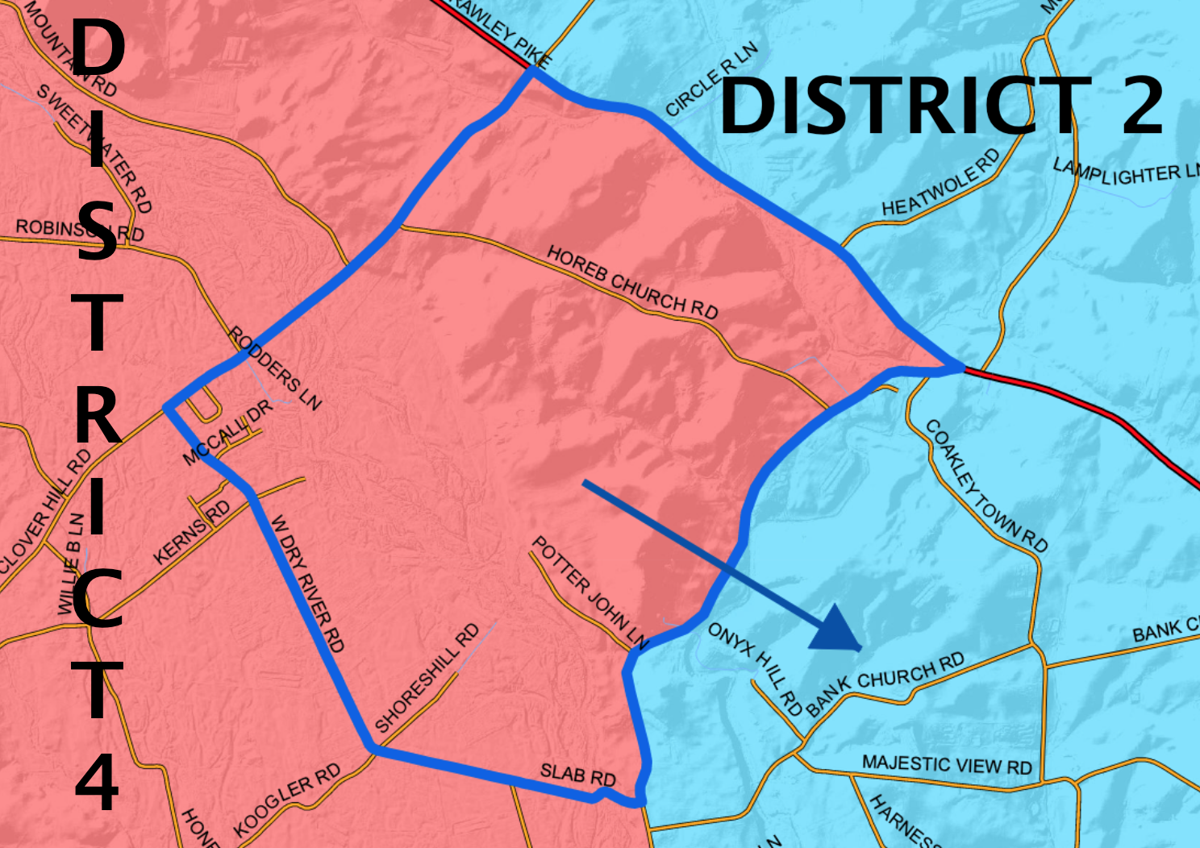 Proposed Changes For Districts 2 and 4