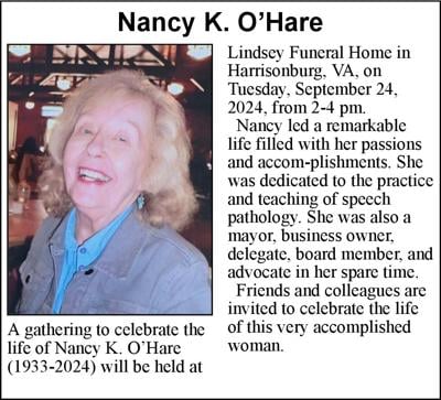 Nancy K. O’Hare | Obituaries | dnronline.com