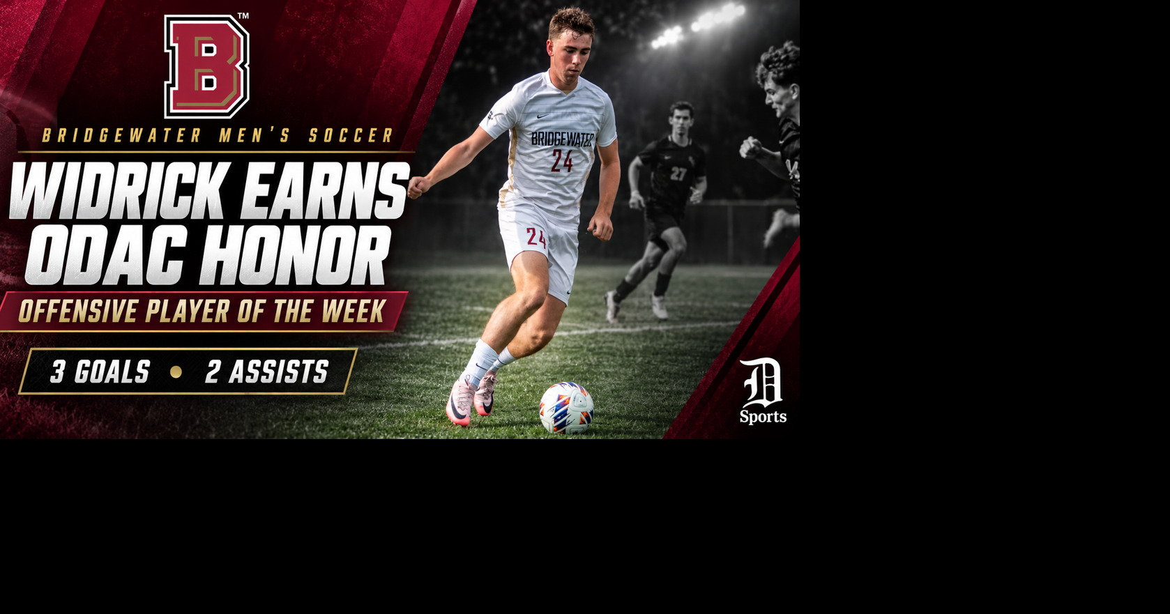 MEN'S SOCCER | BRIDGEWATER Bridgewater's Trey Widrick named ODAC Men's Soccer Offensive Player of the Week