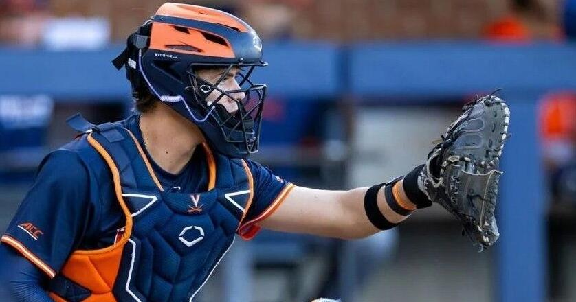 JUCO transfer Jake Weatherspoon, Virginia's new catcher, settles in with the Hoos