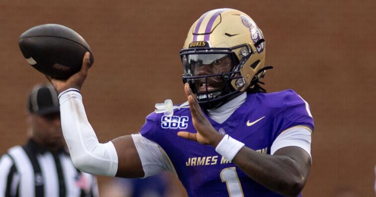 COLLEGE FOOTBALL | JAMES MADISON SEEING DOUBLE JMU football comfortable moving forward with two-quarterback approach By CATIE HARPER Daily News-Record Sep 8, 2026 1 hr ago