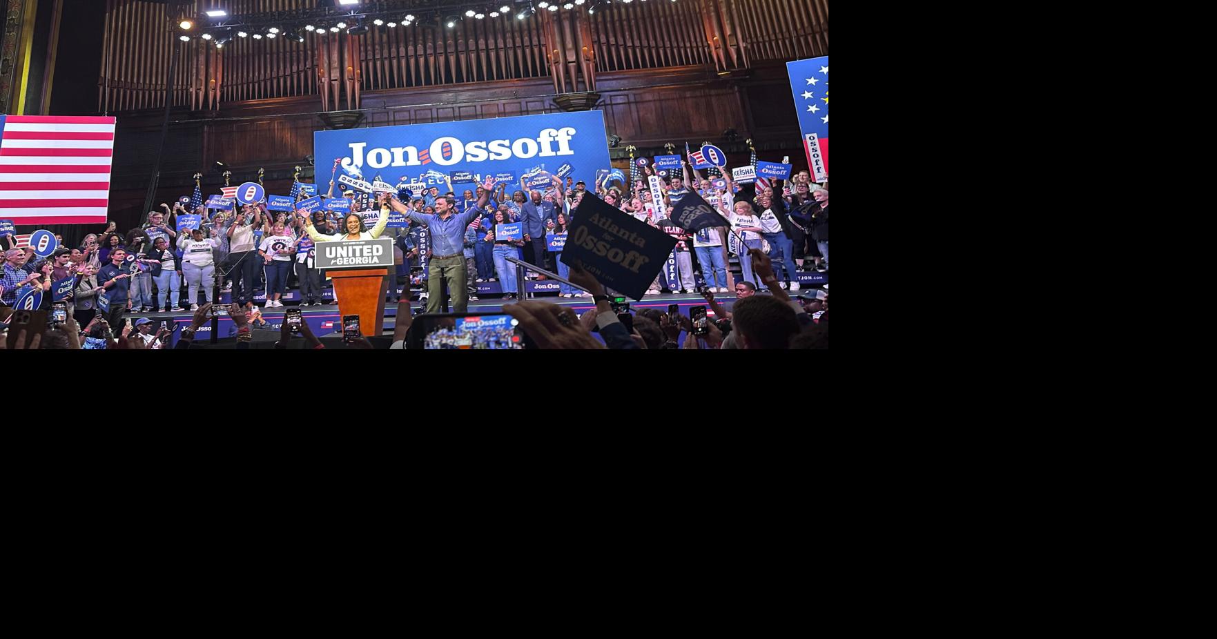 Jon Ossoff and Keisha Lance Bottoms show off head start in Georgia as Republicans battle in runoff Democratic Sen_ Jon Ossoff of Georgia is criticizing his potential election rivals, Rep_ Mike Collins and former coach Derek Dooley, calling them 