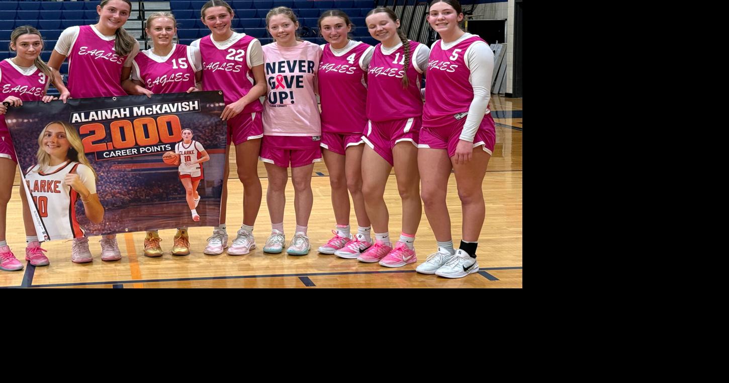 Clarke County's Alainah McKavish scores career-best 38 points in win to reach 2,000 career points