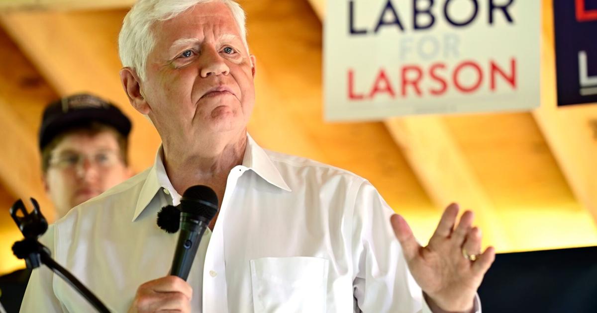 Connecticut Democrats weigh generational change as US. Rep. John Larson, 78, faces primary fight Connecticut Democrats face a choice between U.S. Rep. John Larson and younger challengers for the 1st Congressional District By KIMBERLEE KRUESI - Associated Press Aug 11, 2026 22 mins ago
