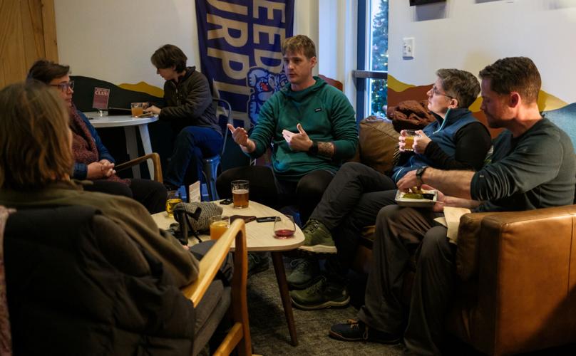 Members of Harrisonburg Downtown Renaissance’s hiking group take a ...