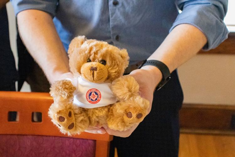 Bears That Care Free Masons Donate Stuffed Animals To Children