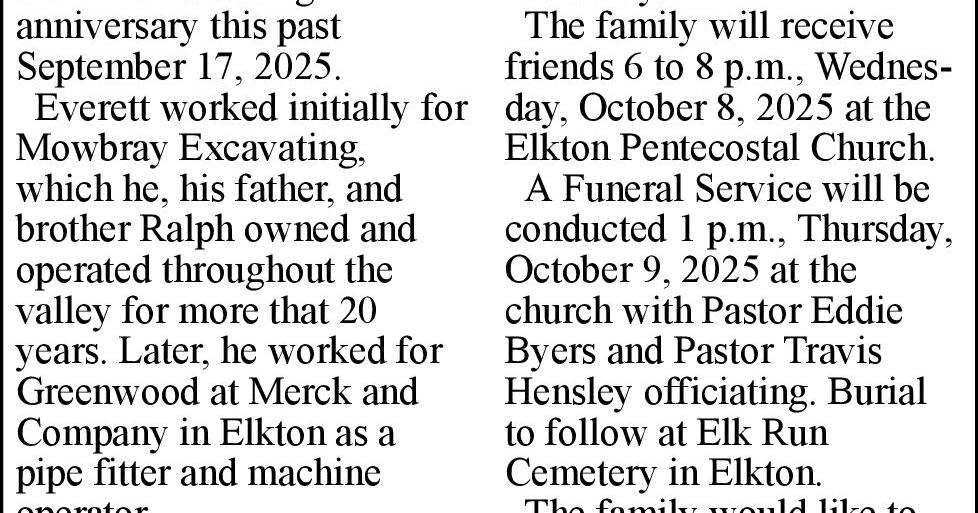 Everett Owlen Mowbray | Obituaries | dnronline.com