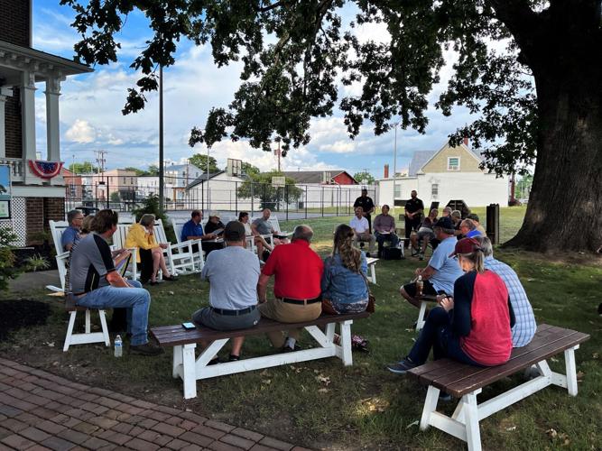 Elkton Holds Outdoor Town Hall To Discuss New Development News