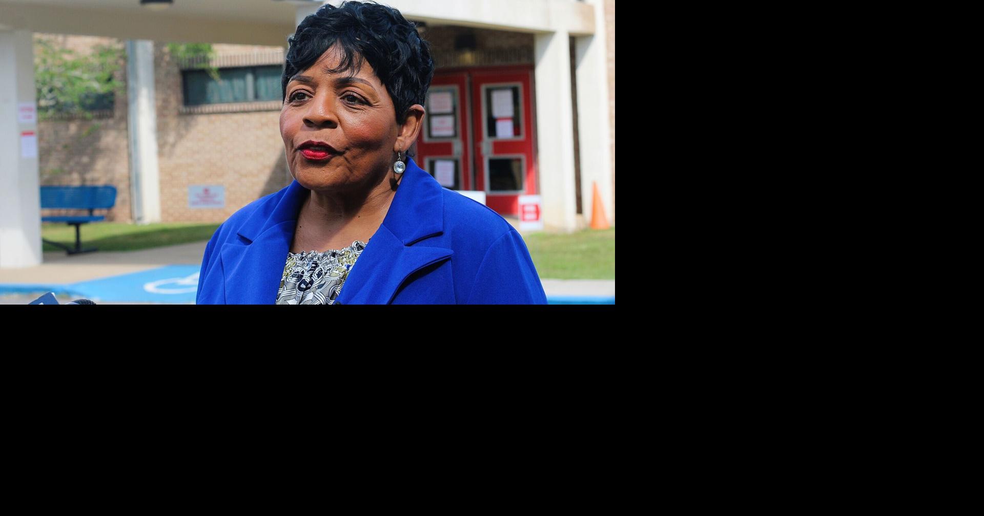Alabama Rep. Barbara Drummond on Sept. 23, 2025, before casting her vote in the city's runoff election.