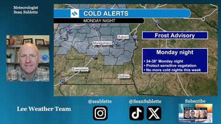 Frost Advisory in Alabama: How long do the cold nights last? - Vimarsana News