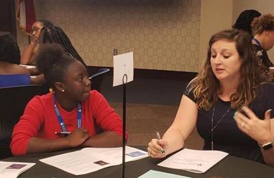 Eufaula student Janiyah Jackson (left)