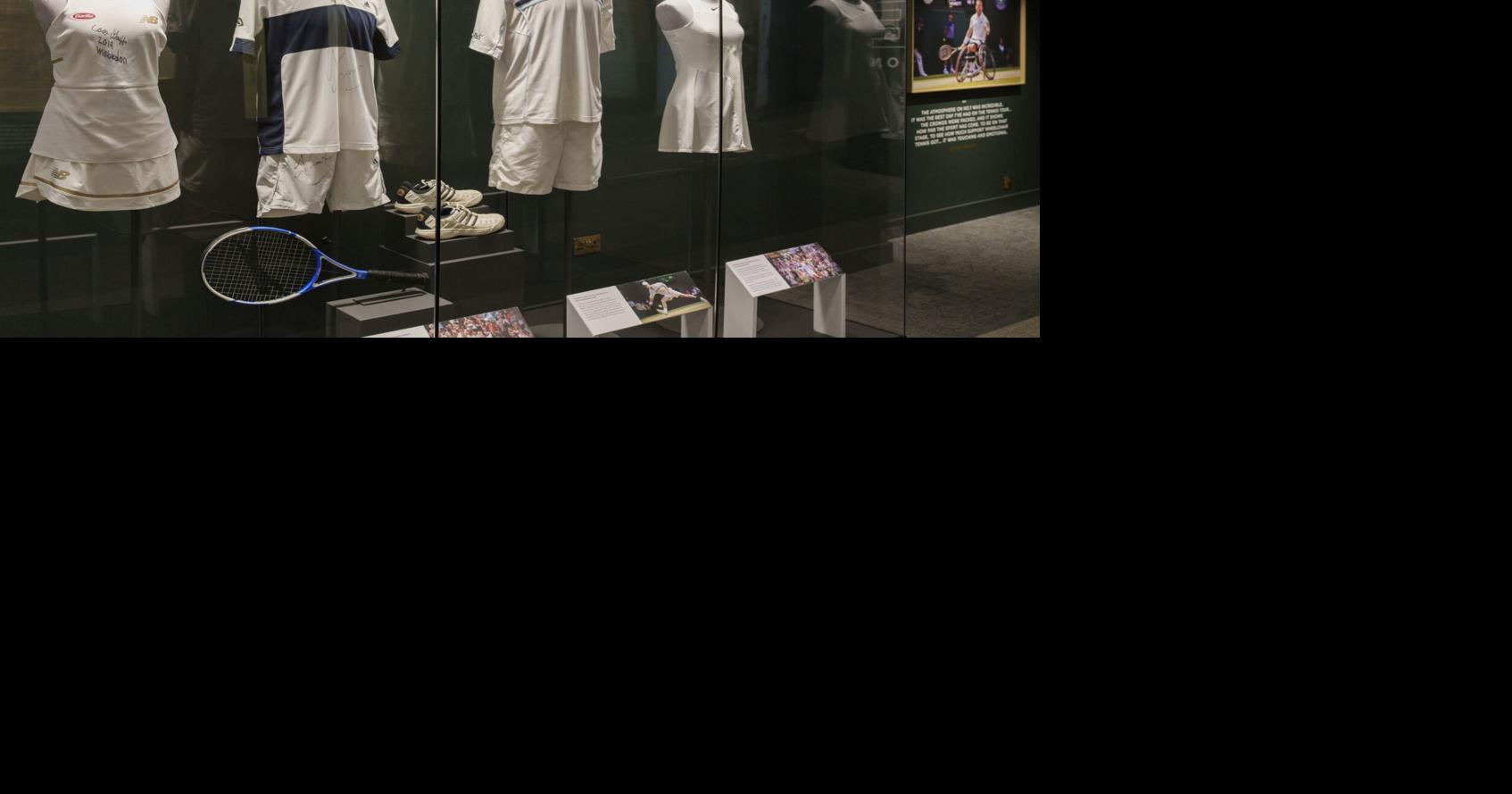 Wimbledon displays historic match outfits at No 1 Court