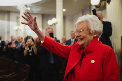 Governor Kay Ivey delivers her final State of the State address the Old House Chamber at the Alabama State Capitol in Montgomery, Ala., Tuesday, Jan. 13, 2026.