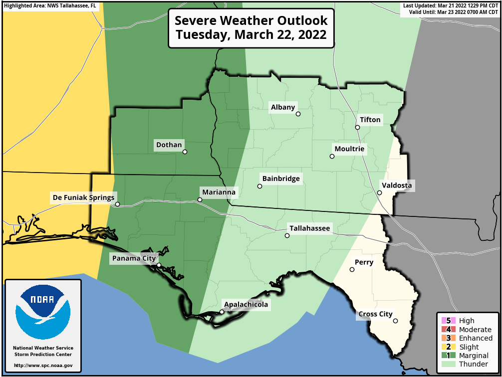 Severe Weather Possible Tuesday Night, Wednesday Morning