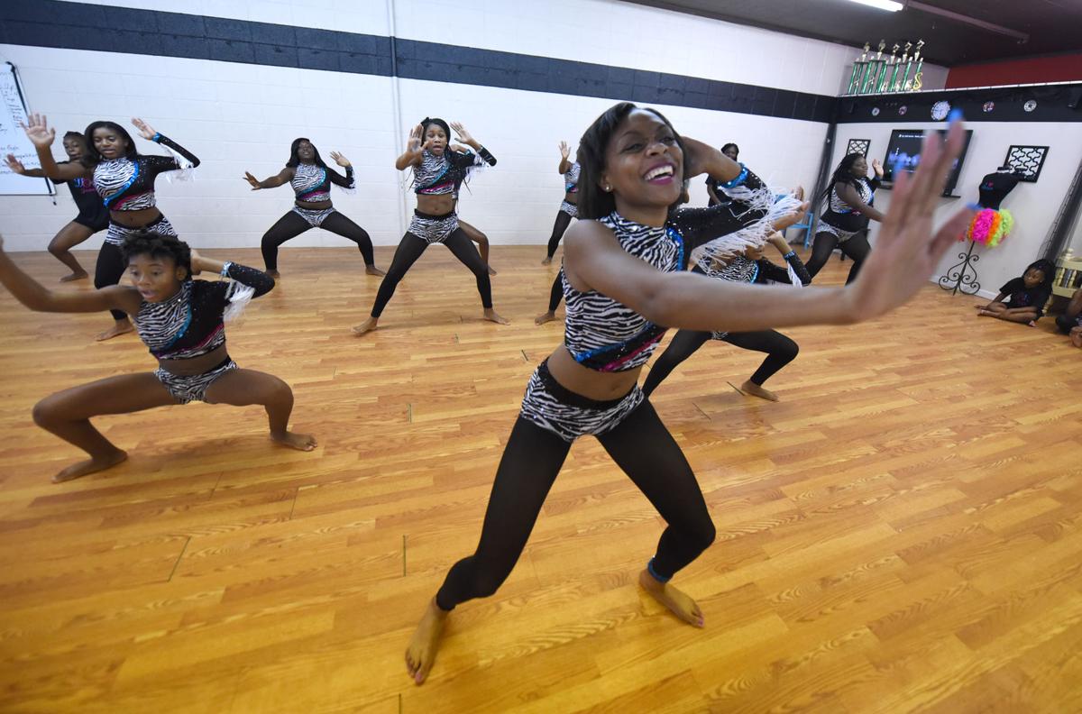 Hiphop majorettes combine cheerleading, majorette and hiphop moves