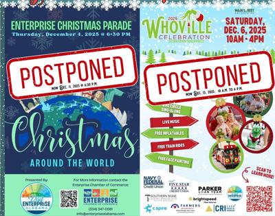 Enterprise Christmas Parade and Whoville Celebration postponed due to weather