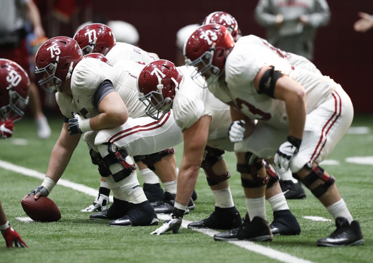 Alabama using Spring to experiment on offensive line
