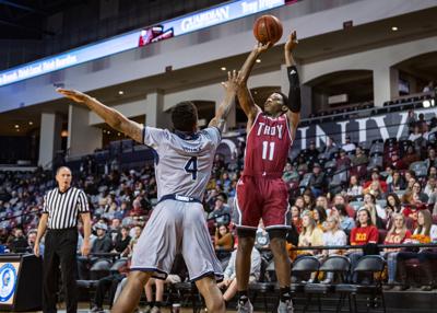 Hot Shooting Georgia Southern Downs Troy Trojans Troy University
