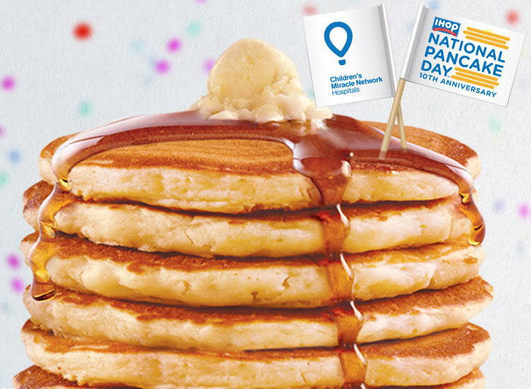Free pancakes at IHOP today until 10 p.m.