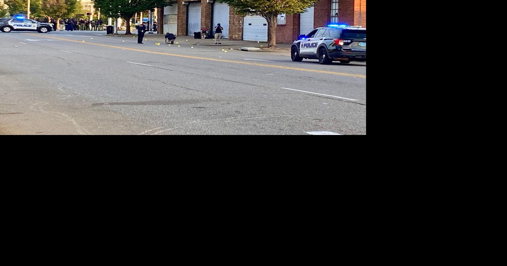 A barrage of gunfire in downtown Birmingham on Aug. 8, 2025, left two people wounded, one of them critically.