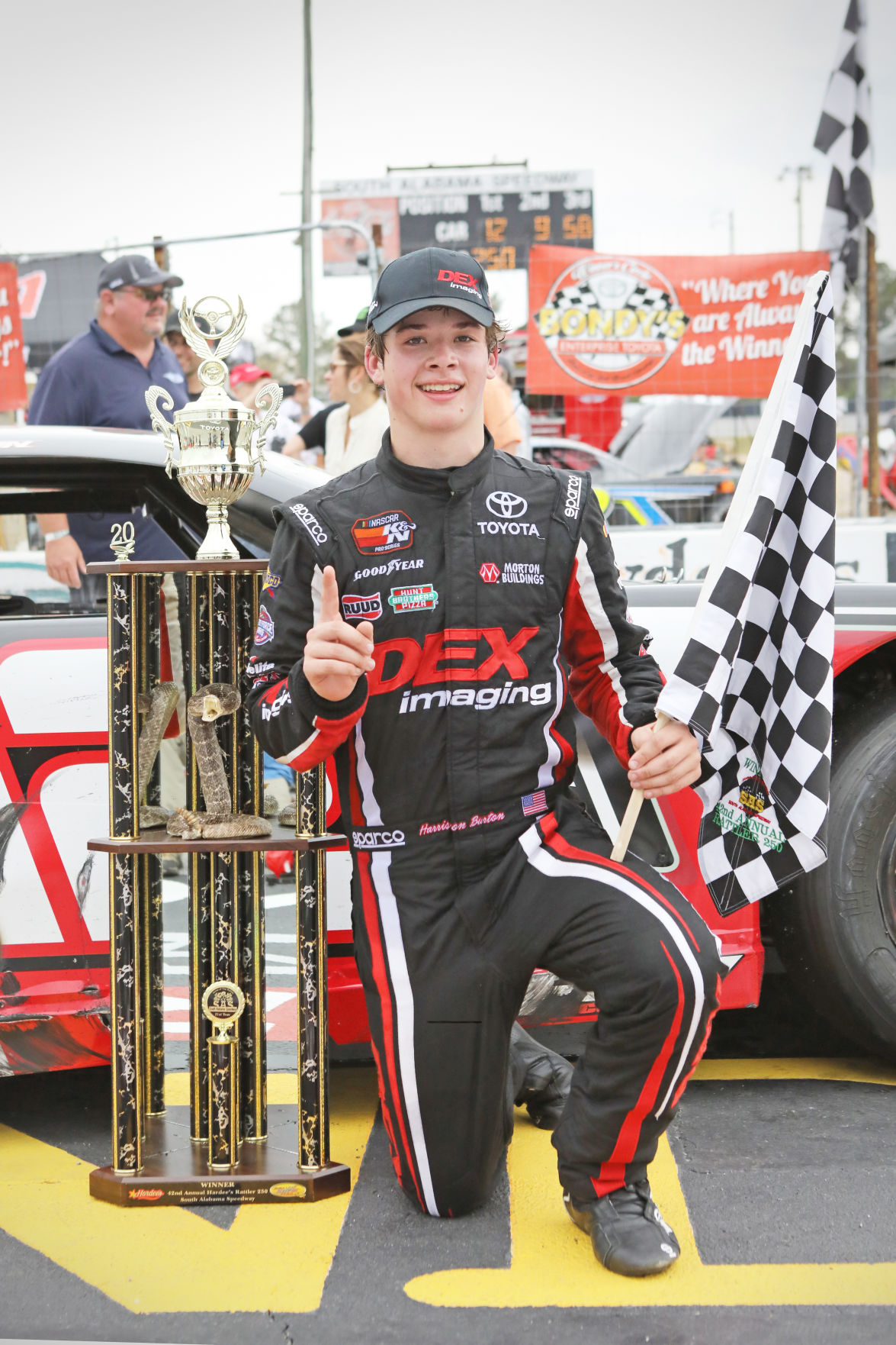 Burton son of ex NASCAR driver wins Rattler 250 in Kinston