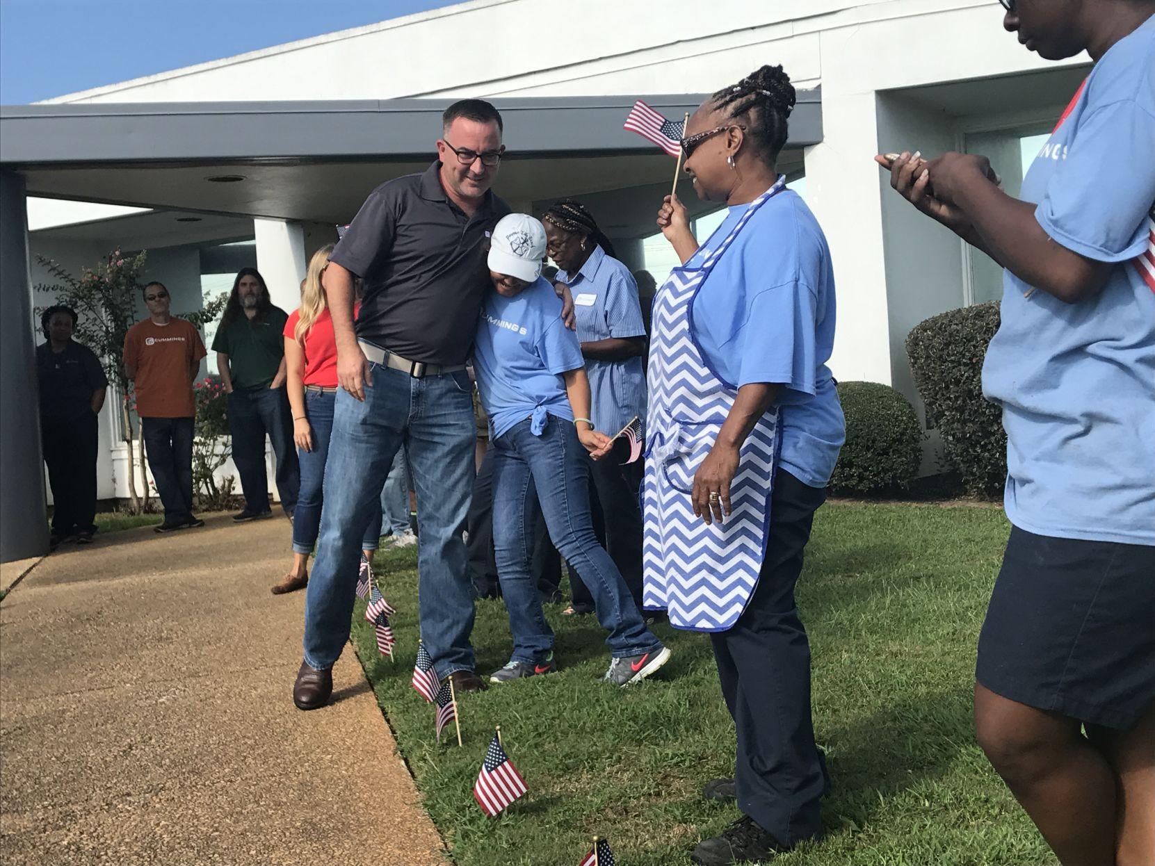 Cummings Resources Welcomes Back Sgt Daniel Bruce Deployed For The Last Year With Party Local News Dothaneagle Com