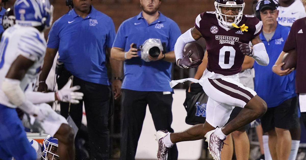 Former Eufaula star, Mississippi State receiver Rara Thomas entering ...